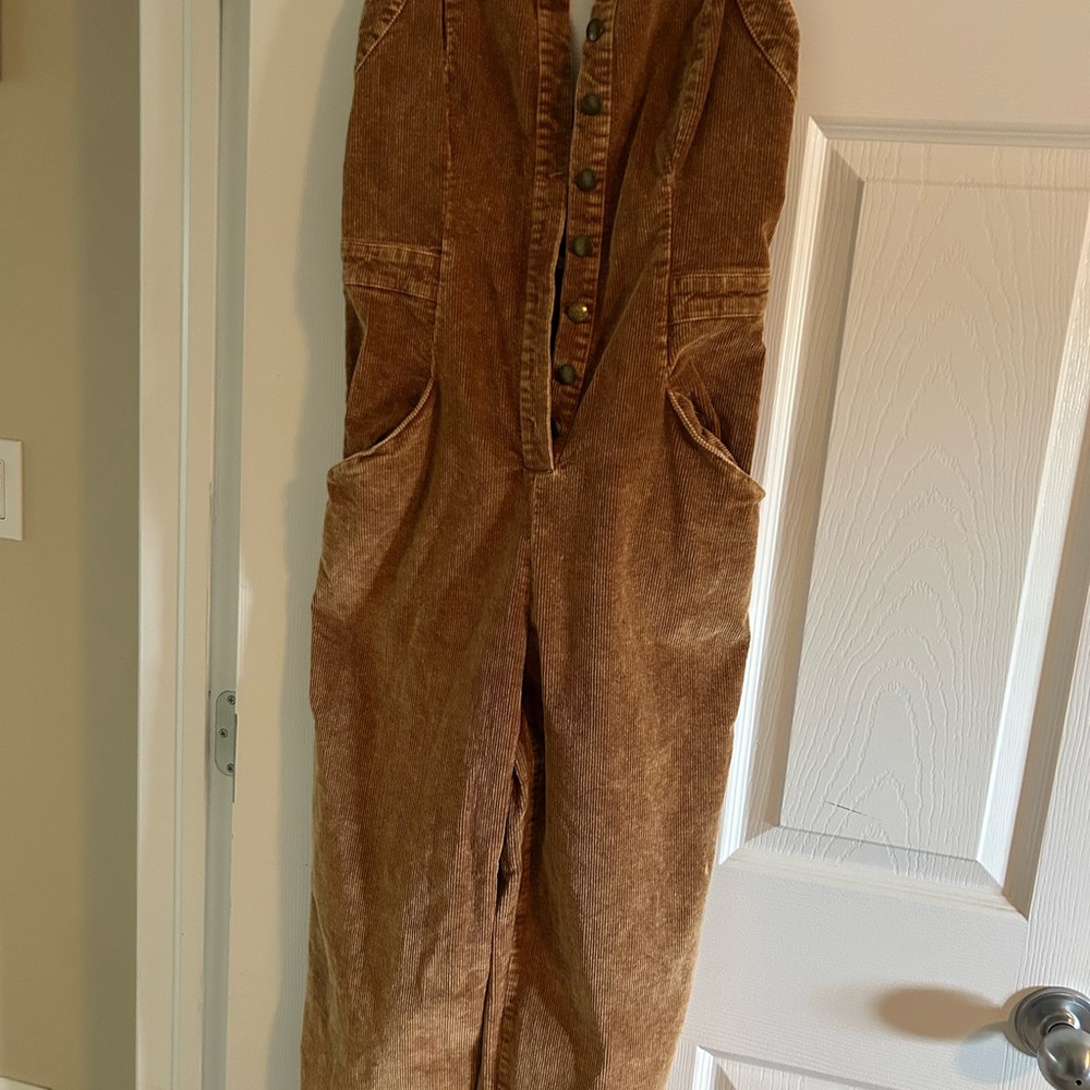Brown Corduroy Overalls